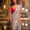Party Wear Faux Georgette Sequance Work Saree