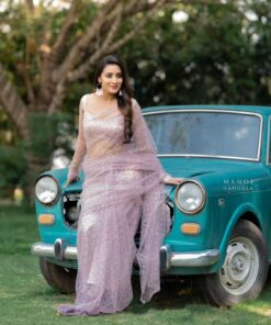 Soft Butterfly Net Fancy Sequance Bollywood Saree BT-3060