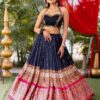 Navratri Special Mirror Work Printed Lehenga Choli