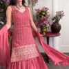 Sequance Work Georgette Plazo Suit