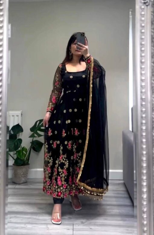 Sequance Work Heavy Georgette Gown