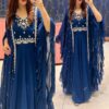 Umbrella Flair Georgette Embroidered Anarkali Gown
