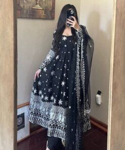 Heavy Georgette Fully Embroidered Anarkali Gown