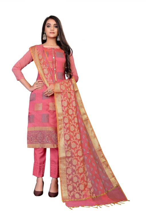 Banarasi Jacquard Suit Material With Banarasi Dupatta