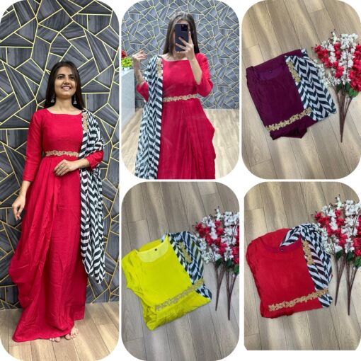 Chinon Handwork Part Wear Gown