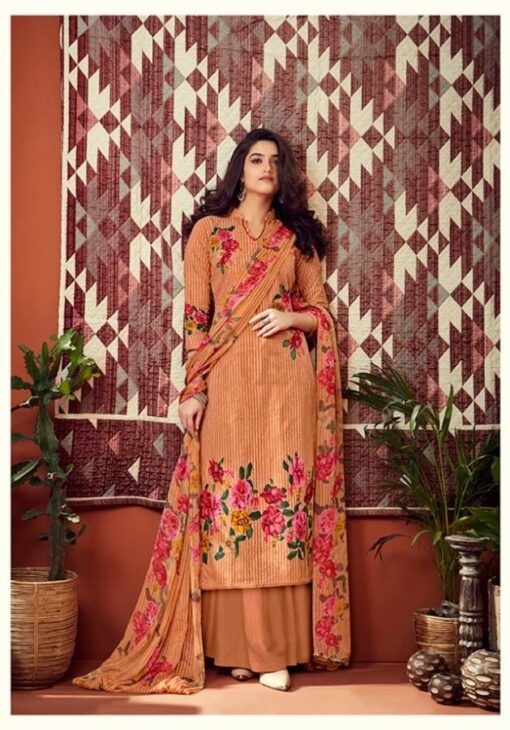 Cotton Printed Sharara Salwar Kameez Suit Unstitched Dress Material