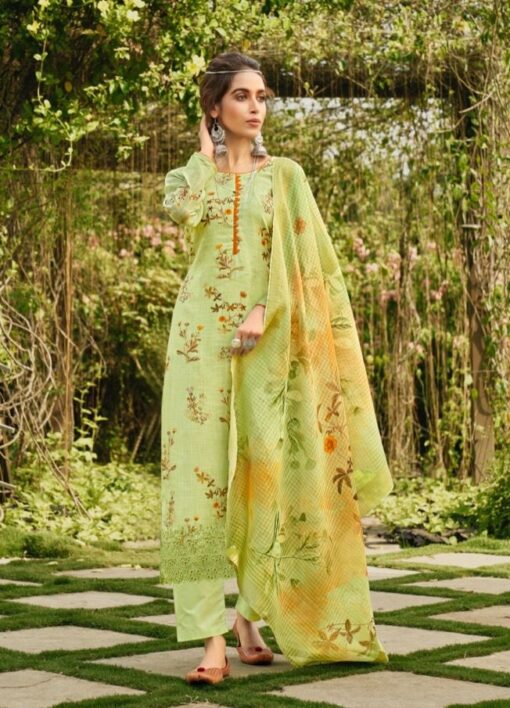 Unstitched Pure Pashmina Embroidered Suit With Pashmina Shawl